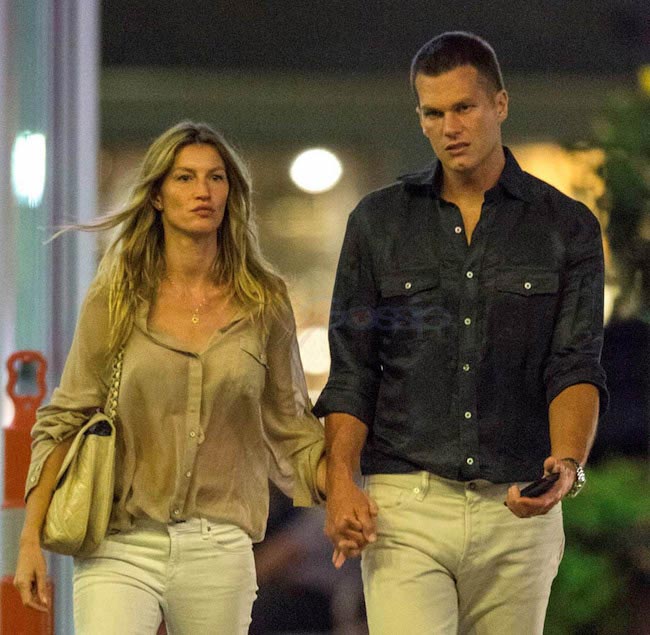 Tom Brady and Gisele Bundchen were photographed leaving a movie theatre in September 2015