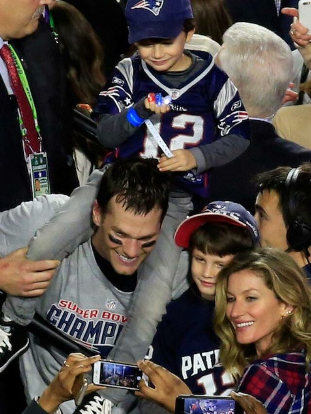 Tom Brady celebrates Fourth Super Bowl Win with Gisele Bündchen and the family in February 2015