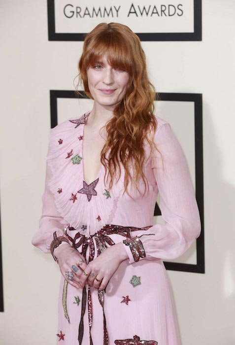 Florence Welch at 2016 Grammy Awards