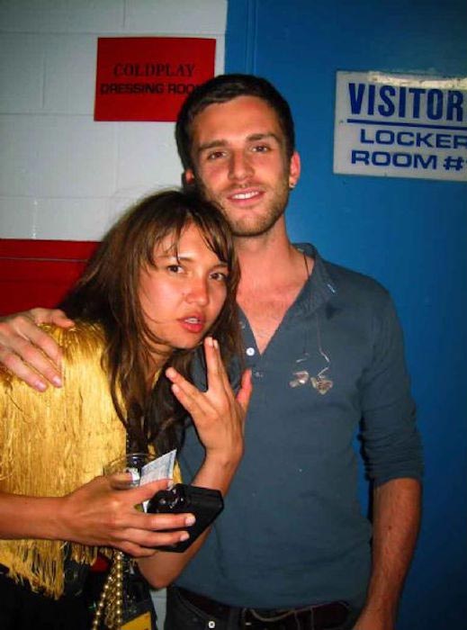 Guy Berryman and Joanna Briston