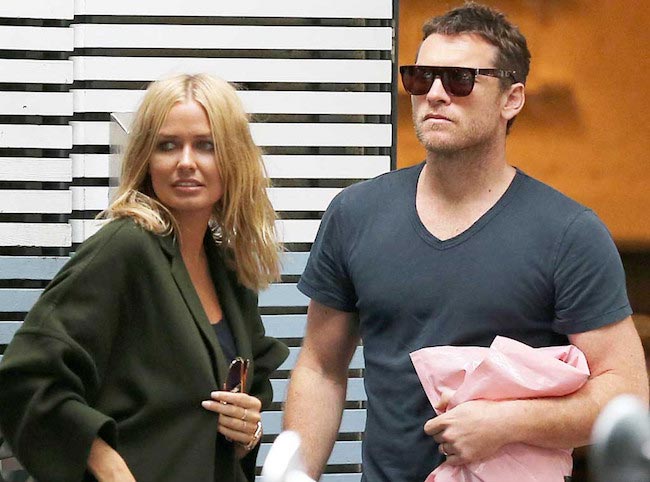 Lara Bingle and Sam Worthington