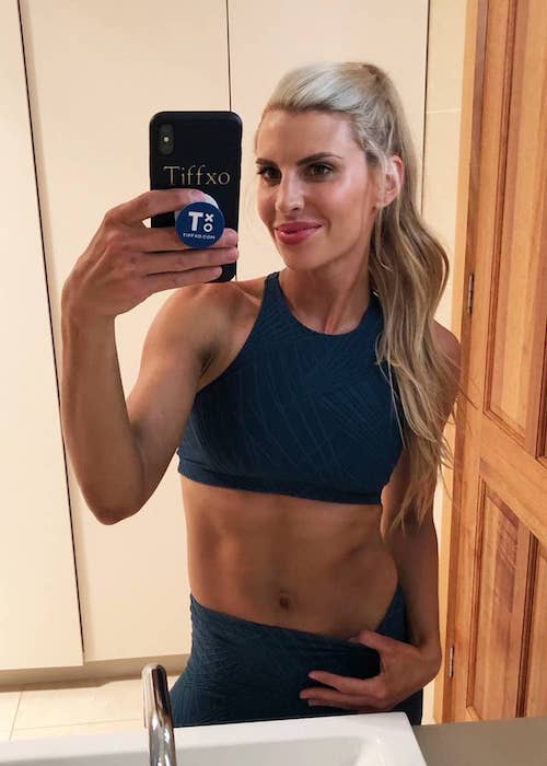 Tiffiny Hall in an Instagram selfie in September 2018