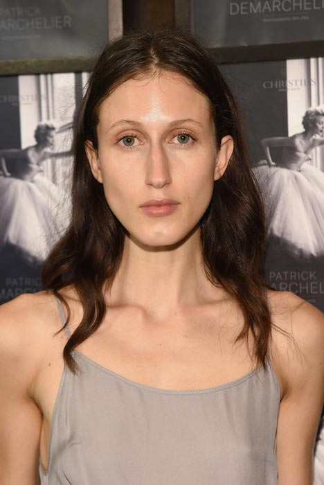 Anna Cleveland at the Patrick Demarchelier special exhibition preview in September 2015