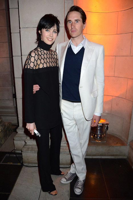 Edie Campbell and Otis Ferry at the Bowie exhibition preview in London