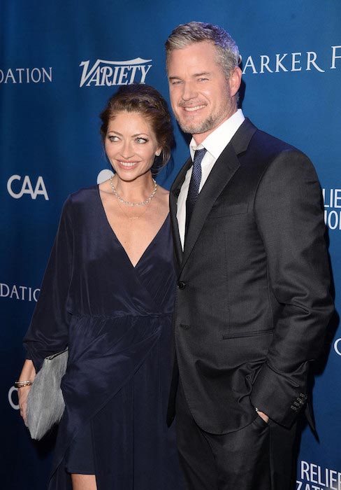 Eric Dane and Rebecca Gayheart at the 5th Annual Sean Penn and Friends Gala in January 2016