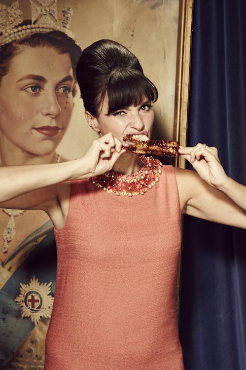 Gizzi Erskine eating food