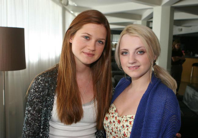 Harry Potter actresses Evanna Lynch and Bonnie Wright