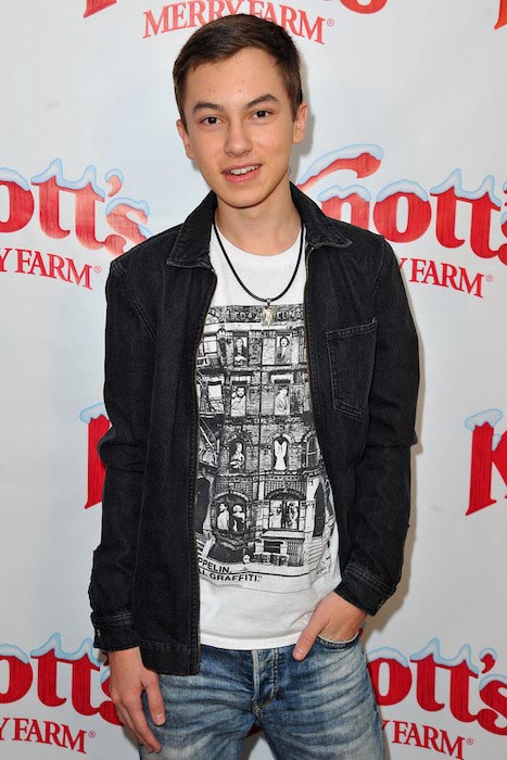 Hayden Byerly at Knott's Merry Farm Countdown to Christmas in December 2015