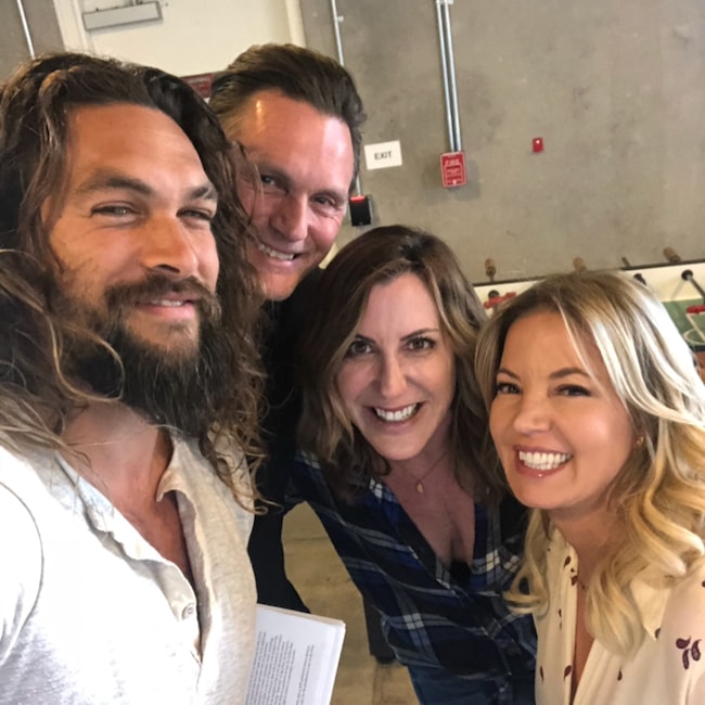 Jason Momoa with his friends as seen in May 2018