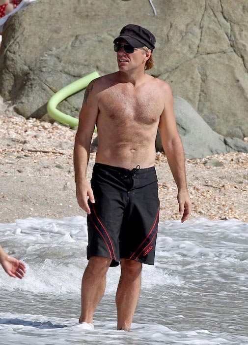 Jon Bon Jovi shirtless body