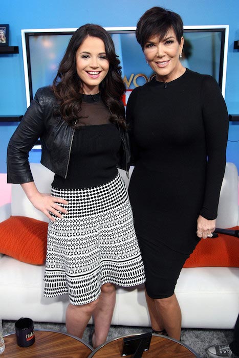 Kris Jenner and Kether Donohue at the 'Hollywood Today Live' in January 2016