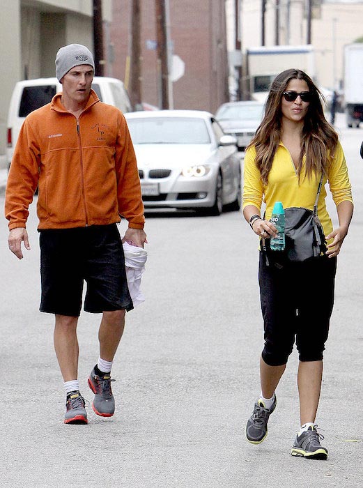 Matthew McConaughey and Camila Alves in their workout gears