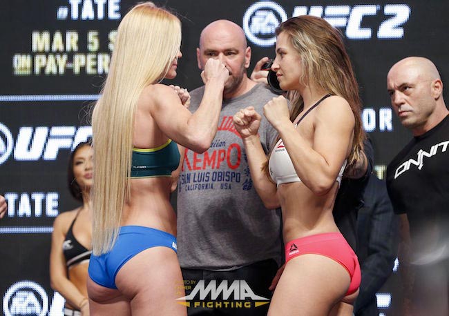 Miesha Tate (Right) and Holly Holm