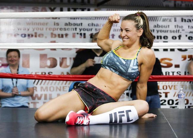 Miesha Tate in the UFC ring