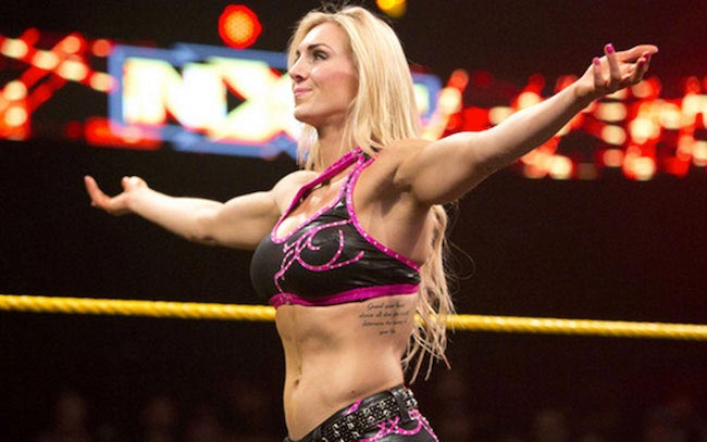 Charlotte's taut stomach