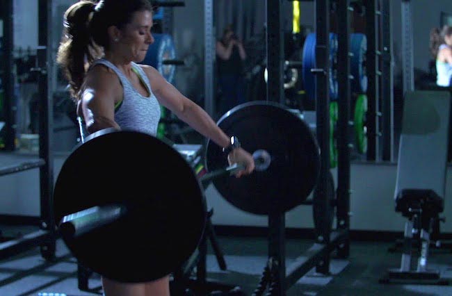 Danica Patrick doing CrossFit training