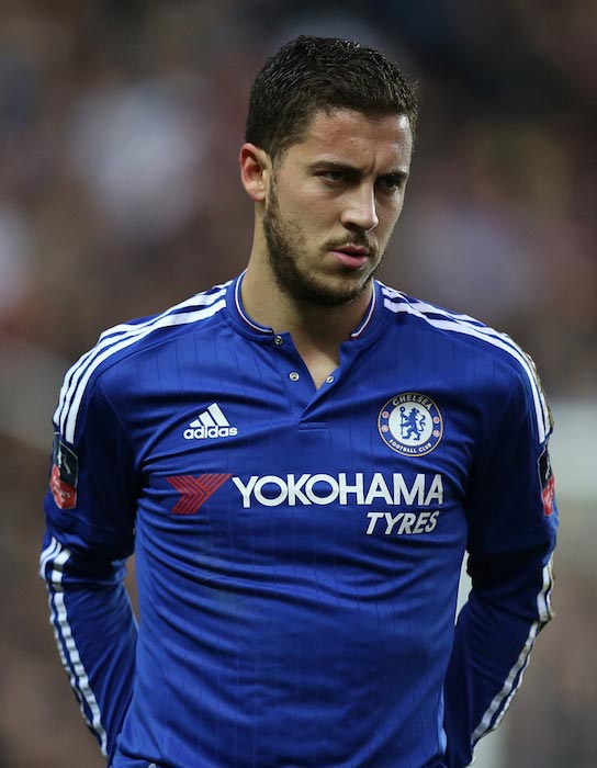 Eden Hazard during a match between Chelsea and Milton Keynes Dons on January 31, 2016 in Milton Keynes, England