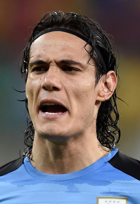 Edinson Cavani during a match of Uruguay against Brazil, part of 2018 FIFA World Cup Russia Qualifiers on March 25, 2016 in Recife, Brazil