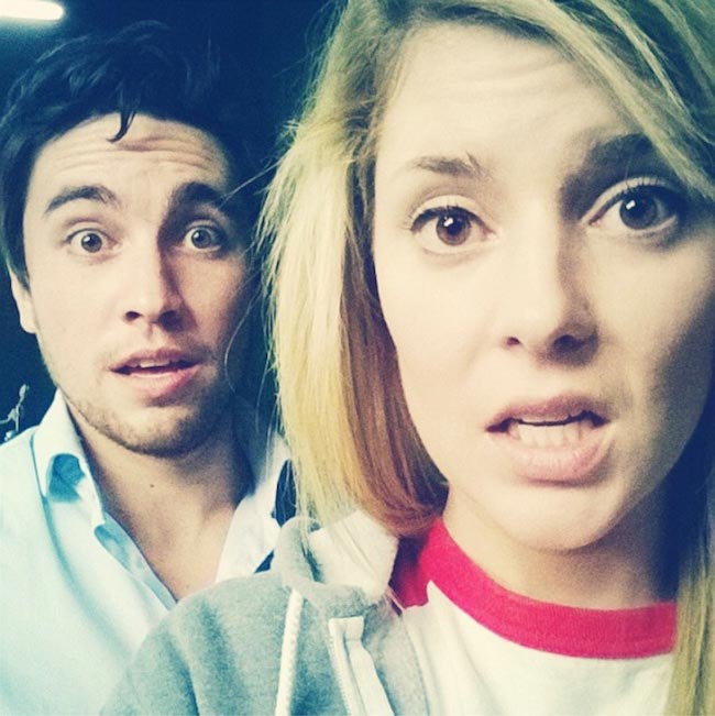 Grace Helbig and Chester See