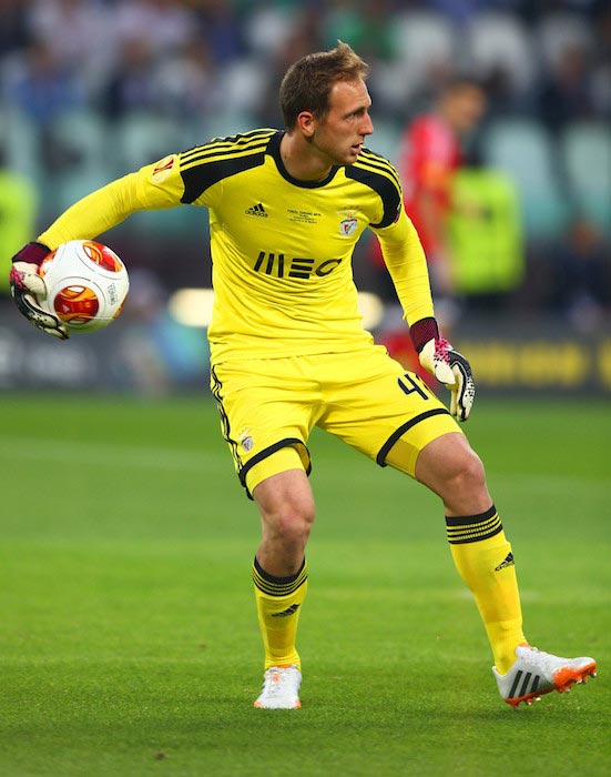 Jan Oblak in action during the UEFA Europa League Final between Benfica and Sevilla on May 14, 2014