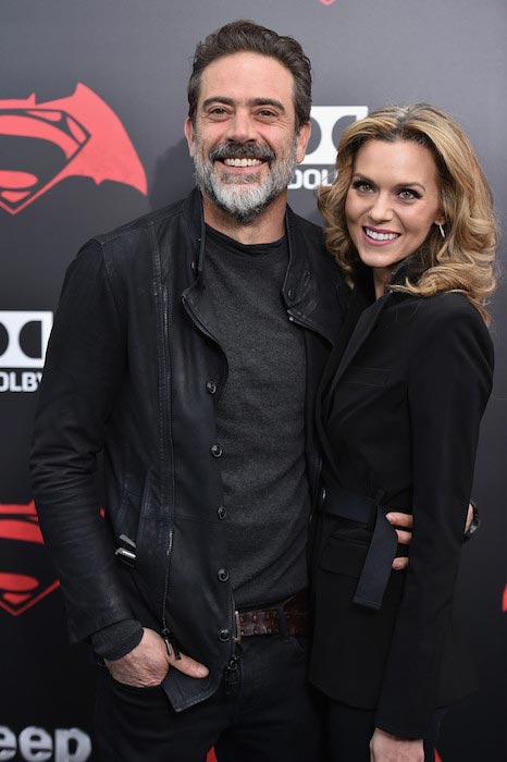 Jeffrey with his sweetheart Hilarie Burton at the premiere of “Batman V Superman: Dawn Of Justice” on March 20, 2016