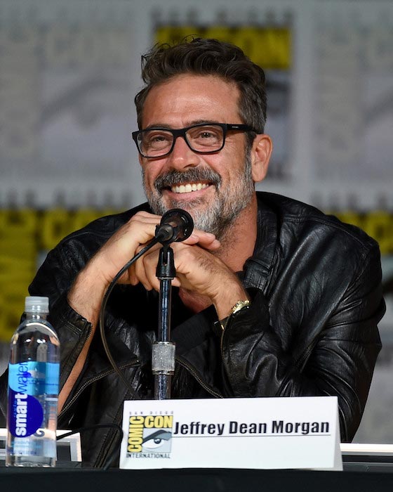 Jeffrey Dean Morgan speaks during Comic-Con International on July 9, 2015 in San Diego, California