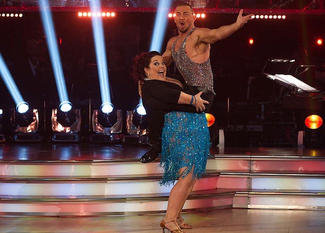 Lisa Riley and Robin Windsor on "Strictly Come Dancing"