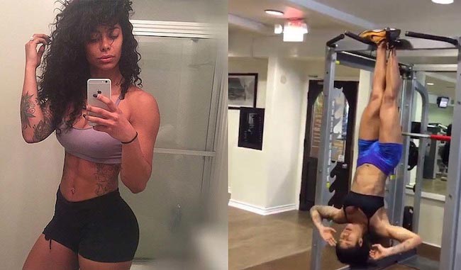 Massy Arias workout selfie