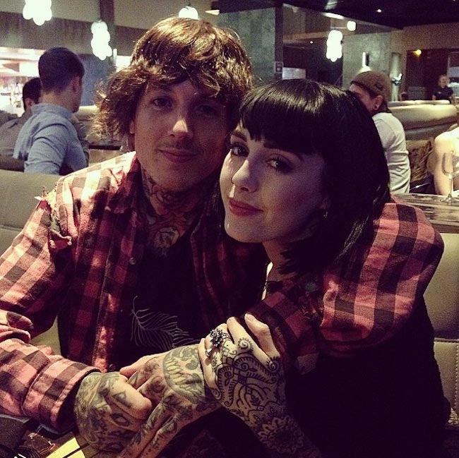 Oliver Sykes and Hannah Snowdon