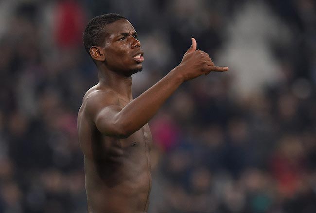 Paul Pogba shirtless body