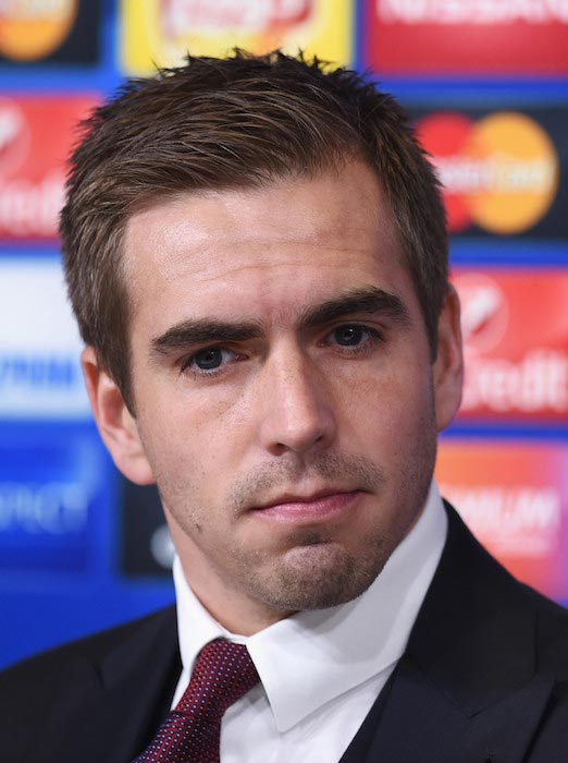 Philipp Lahm during a press conference at Juventus Arena on February 22, 2016 in Turin, Italy