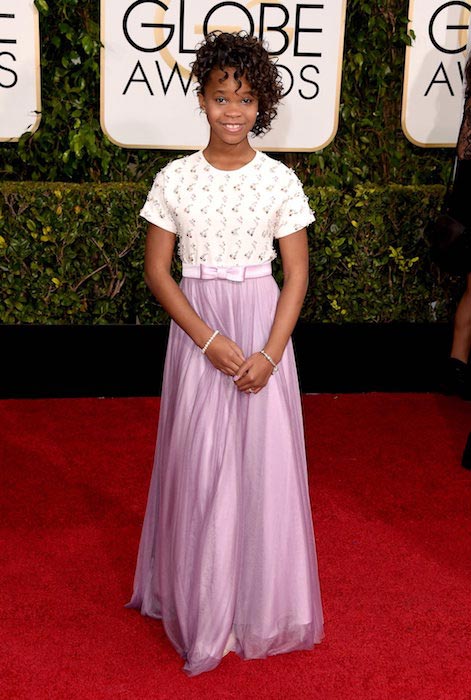 Quvenzhane Wallis at Golden Globe Awards 2015