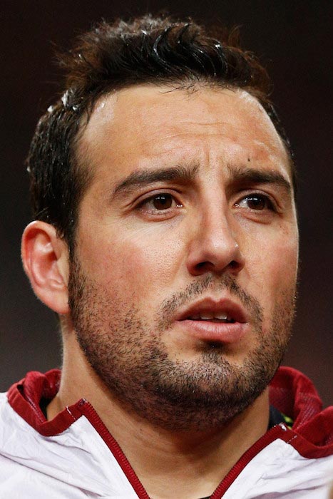 Santi Cazorla before a match between Spain and Netherlands on March 31, 2015 in Amsterdam, Netherlands