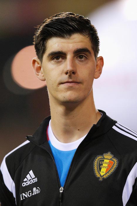 Thibaut Courtois prior a match between Belgium and Wales on November 16, 2014 in Brussels, Belgium