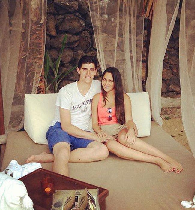 Thibaut Courtois and his sweetheart Marta Dominguez