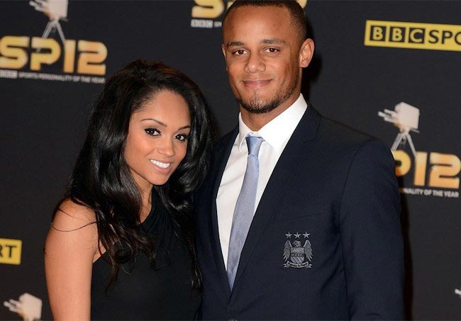 Vincent Kompany and his wife Carla