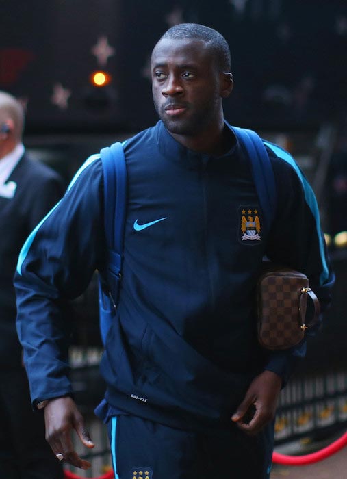 Yaya Toure going to the Capital One Cup match between Manchester City and Sunderland on September 22, 2015 in Sunderland, England