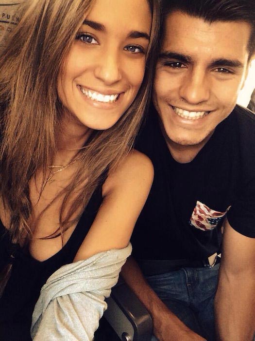 Alvaro Morata and Maria Pombo