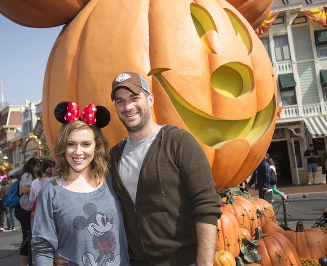 Alyssa Milano with her husband