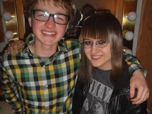 Angus T. Jones and Sarah M