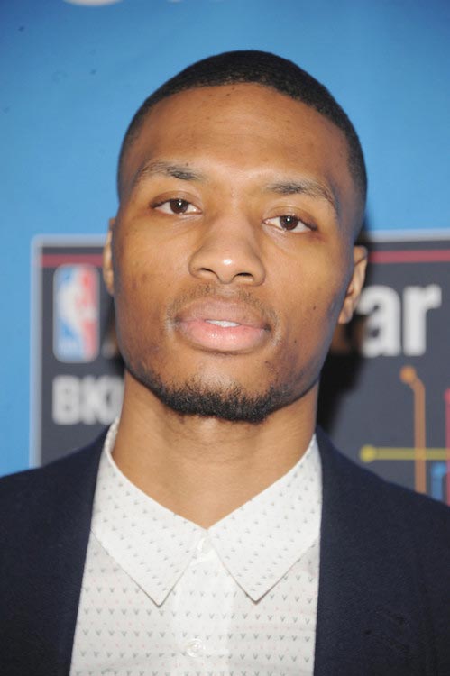 Damian Lillard at the 2015 NBA All-Star Weekend on February 14, 2015 in New York