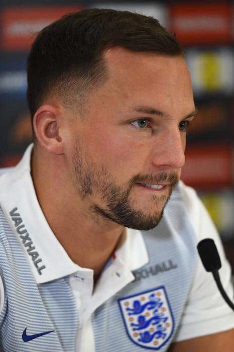 Danny Drinkwater during a press conference prior to a training session on March 22, 2016