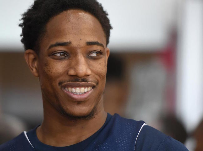 DeMar DeRozan during a training with the USA Basketball National Team on August 11, 2015 in Las Vegas, Nevada