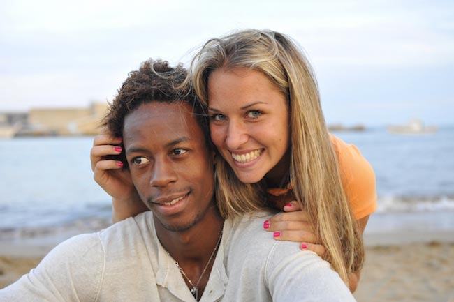 Gael Monfils and Dominika Cibulkova on vacation