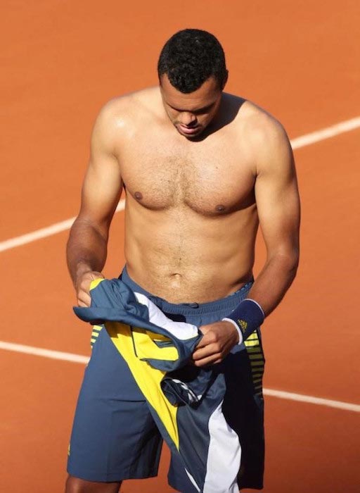 Jo-Wilfried Tsonga shirtless body