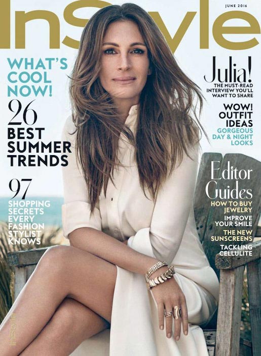 Julia Roberts for InStyle magazine US June 2016 issue