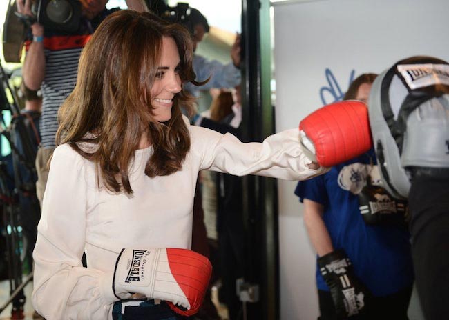 Kate Middleton doing boxing