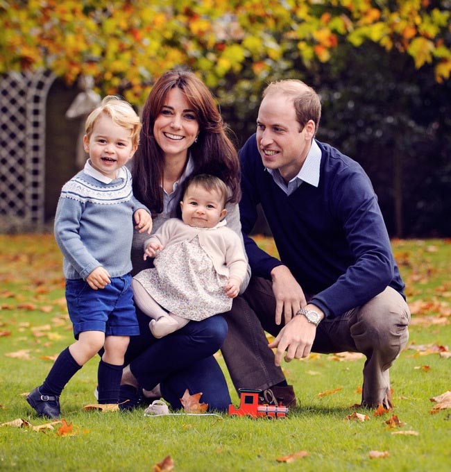 Kate Middleton with her family