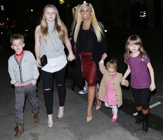 Kerry Katona with her kids