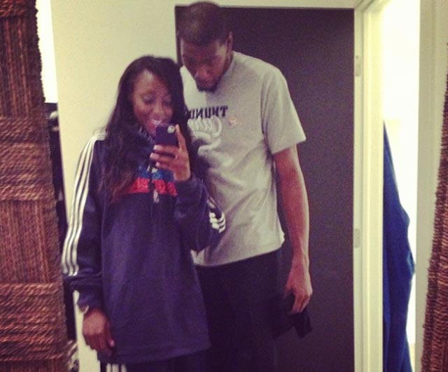 Kevin Durant and Monica Wright